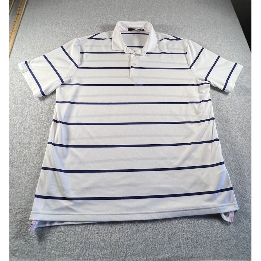 Ralph Lauren RLX Performance Polo Men's Size XL Blue White Striped